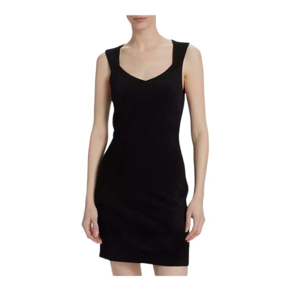 Theory Dress Micro velvet minidress black Small S - Picture 1 of 7